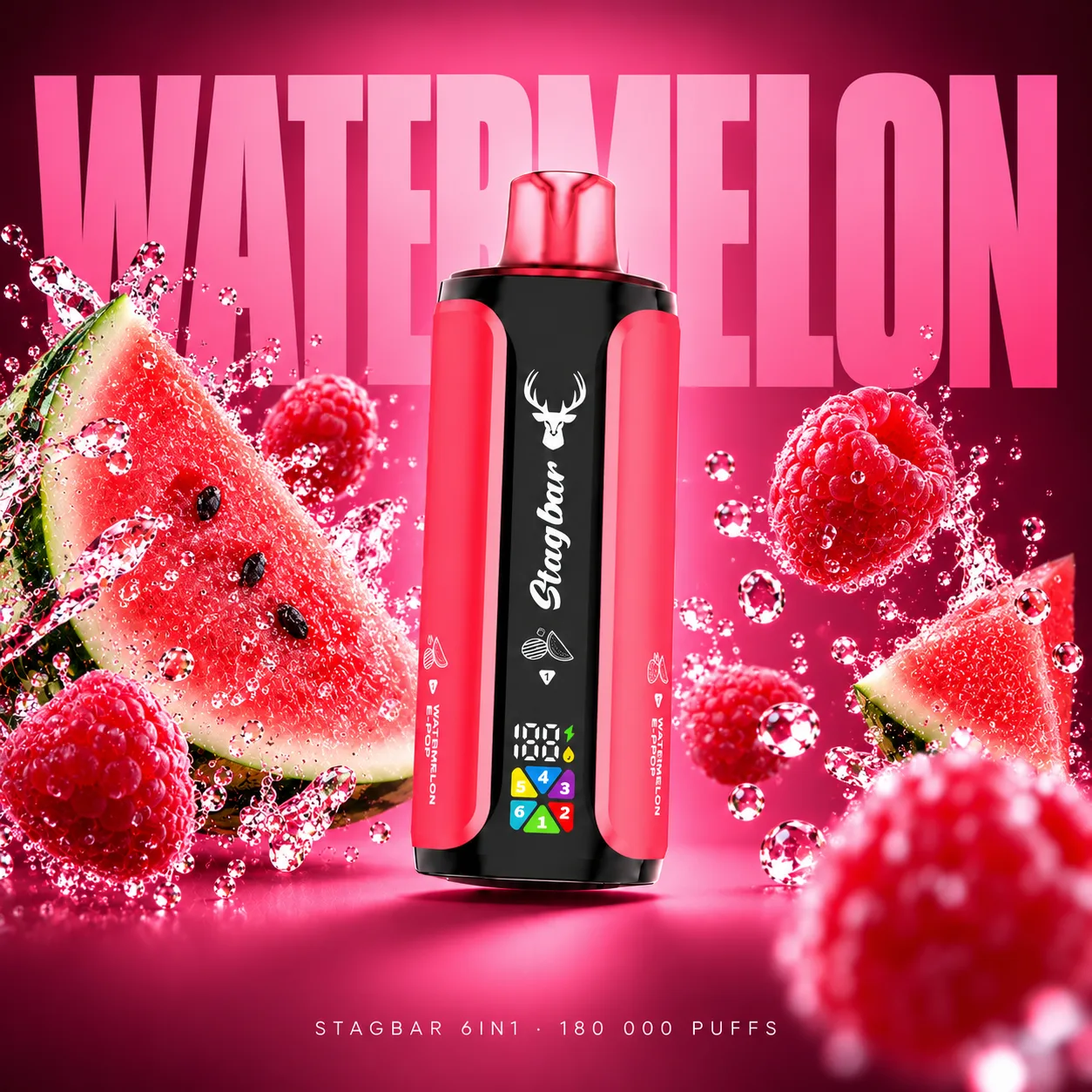 Stagbar 6in1 Watermelon Edition 180000